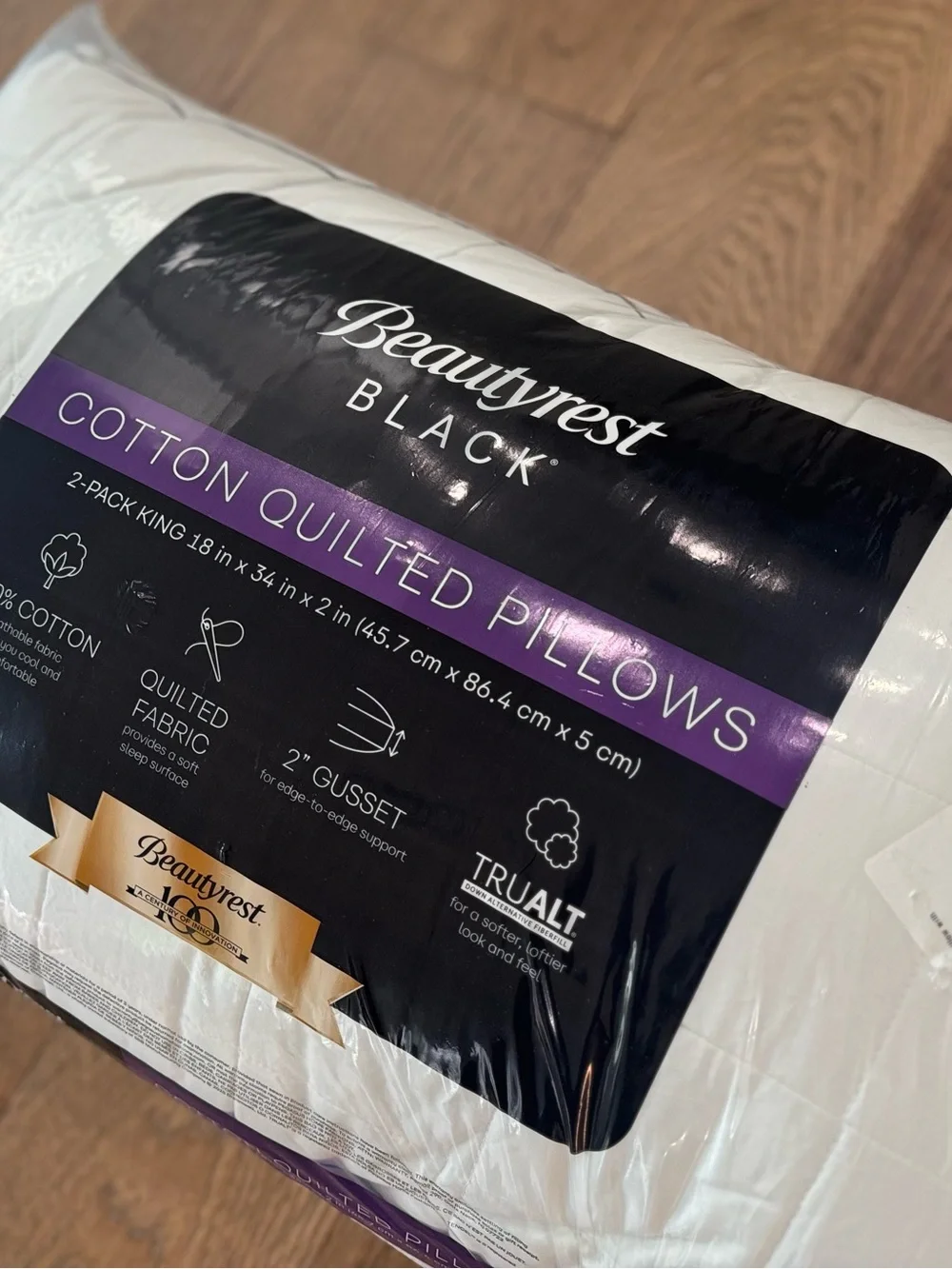 🎉LAST CHANCE🎉BEAUTYREST BLACK 2pk Luxurious Down Alternative Pillows‎